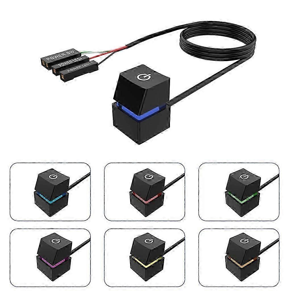 4M External PC Power Button Desktop Computer Motherboard On Off Power Switch