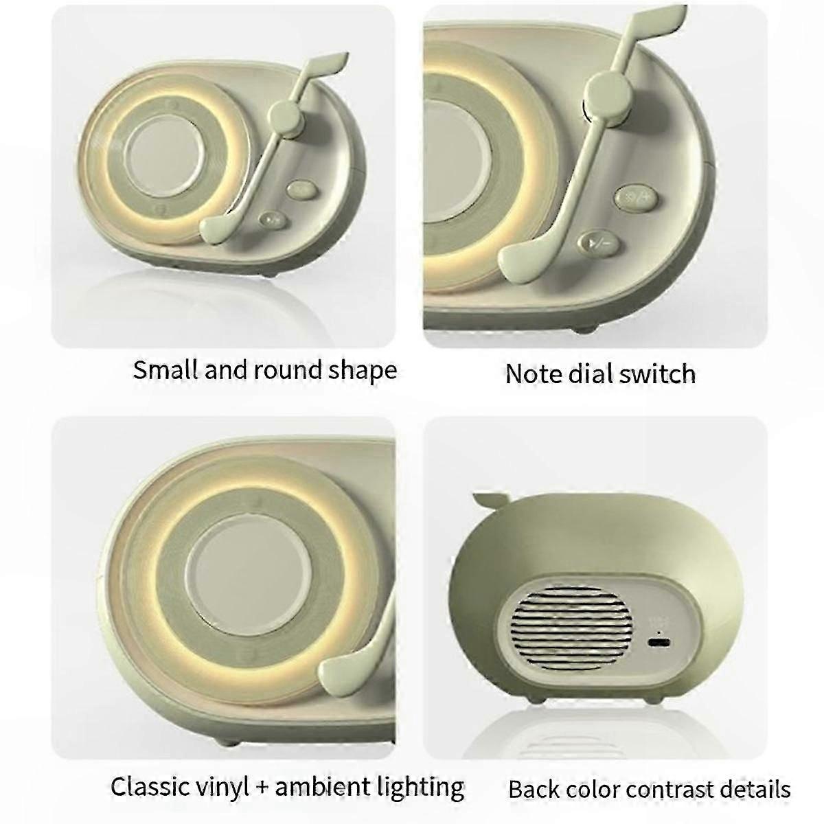 Wireless Bluetooth Speaker with Ambient Light and Subwoofer Functionality