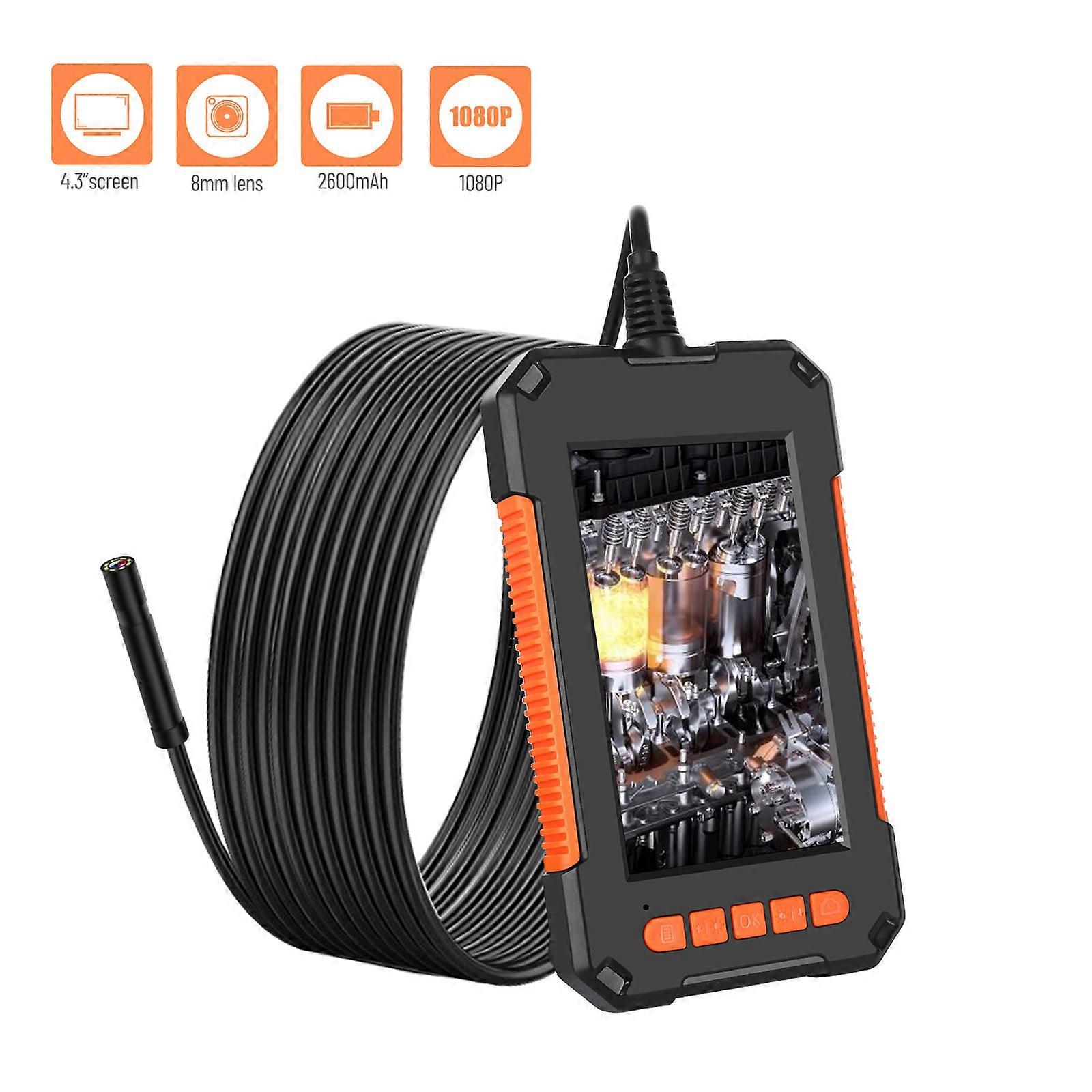 Endoscope with light 4.3'' Screen 1080P Inspection Camera Borescope