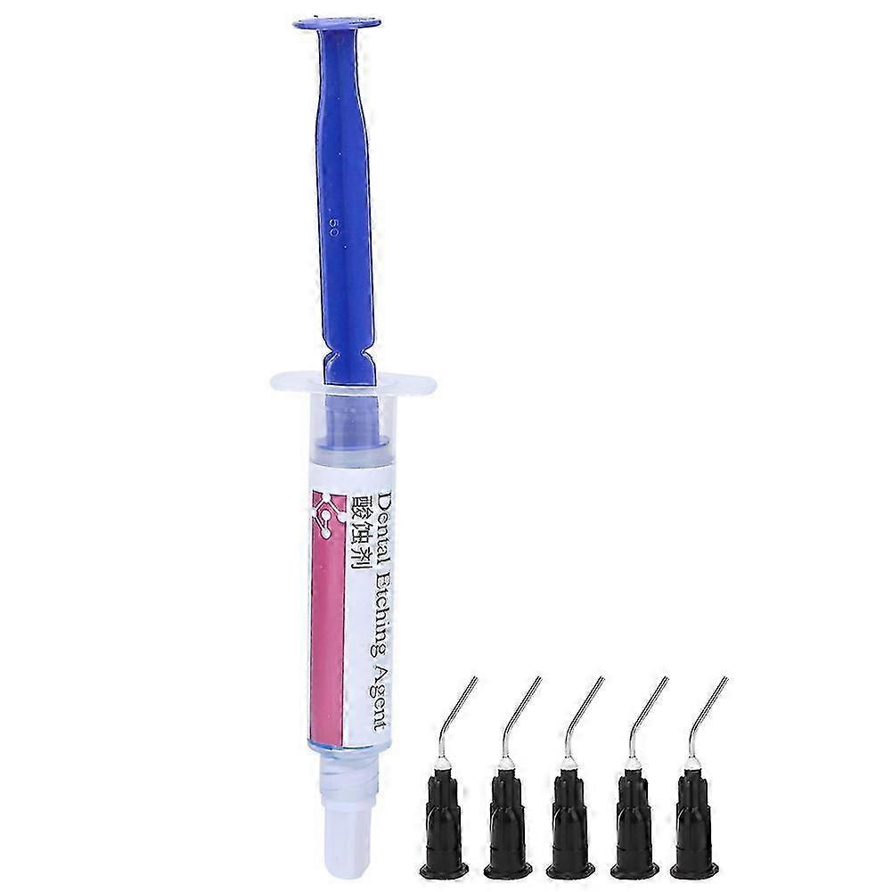 Dental Etching Agent 37% Phosphoric Acid Etch Gel Syringe Teeth Care Kit Tools