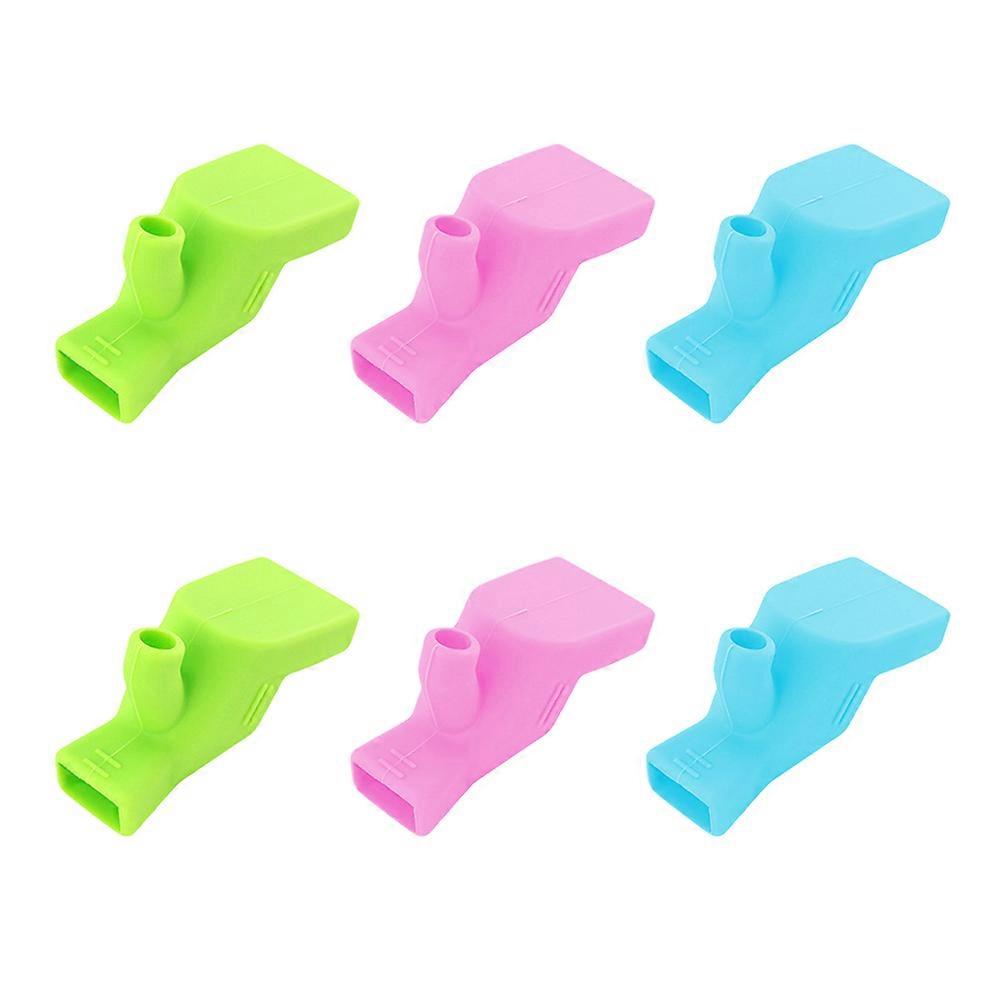 6pcs Water Tap Extender for Splash Hand Washing Device, Cartoon Design for Hygiene and Fun, Fits Faucets