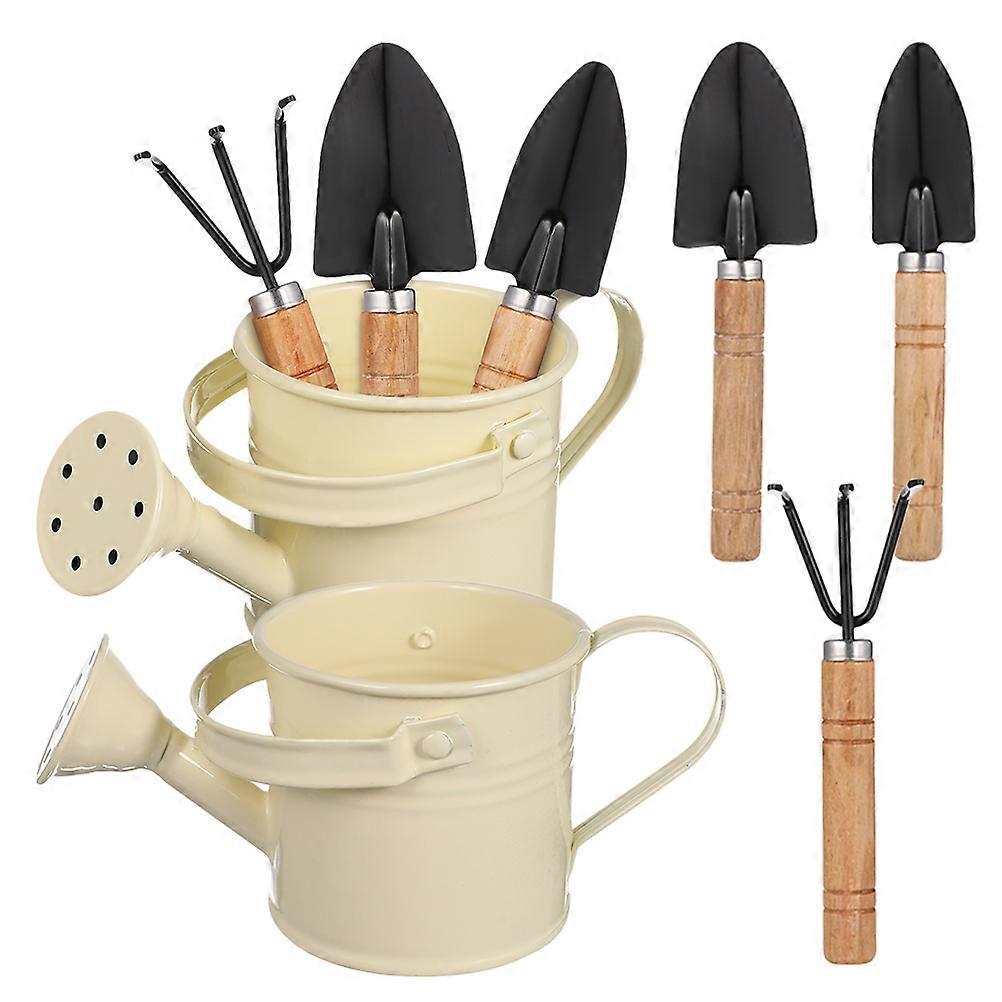 Garden Tool Watering Can For Balcony Gardening 1 Set With Metal And Rake Ideal For Houseplants And Small Gardens