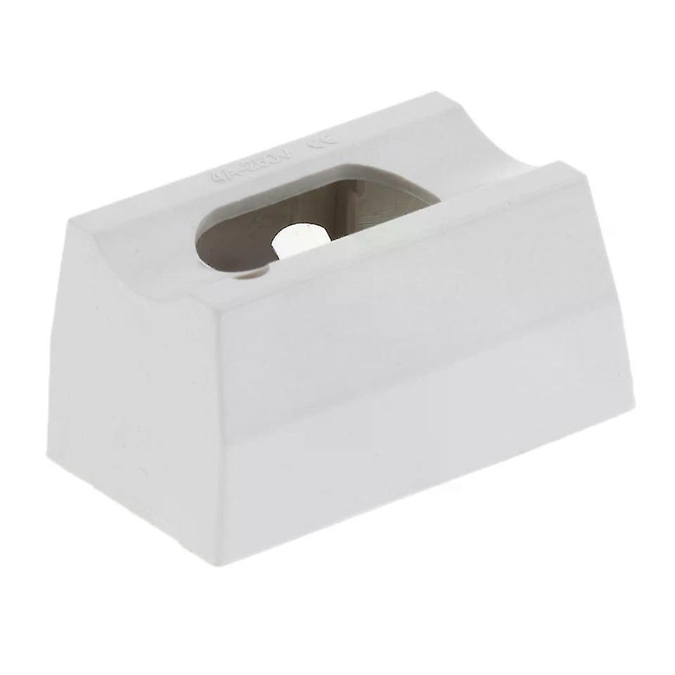 Lamp Socket Converter, White, for S14D Wall Lamp Holder, Easy Install, PBT Material, 6A Rated Current