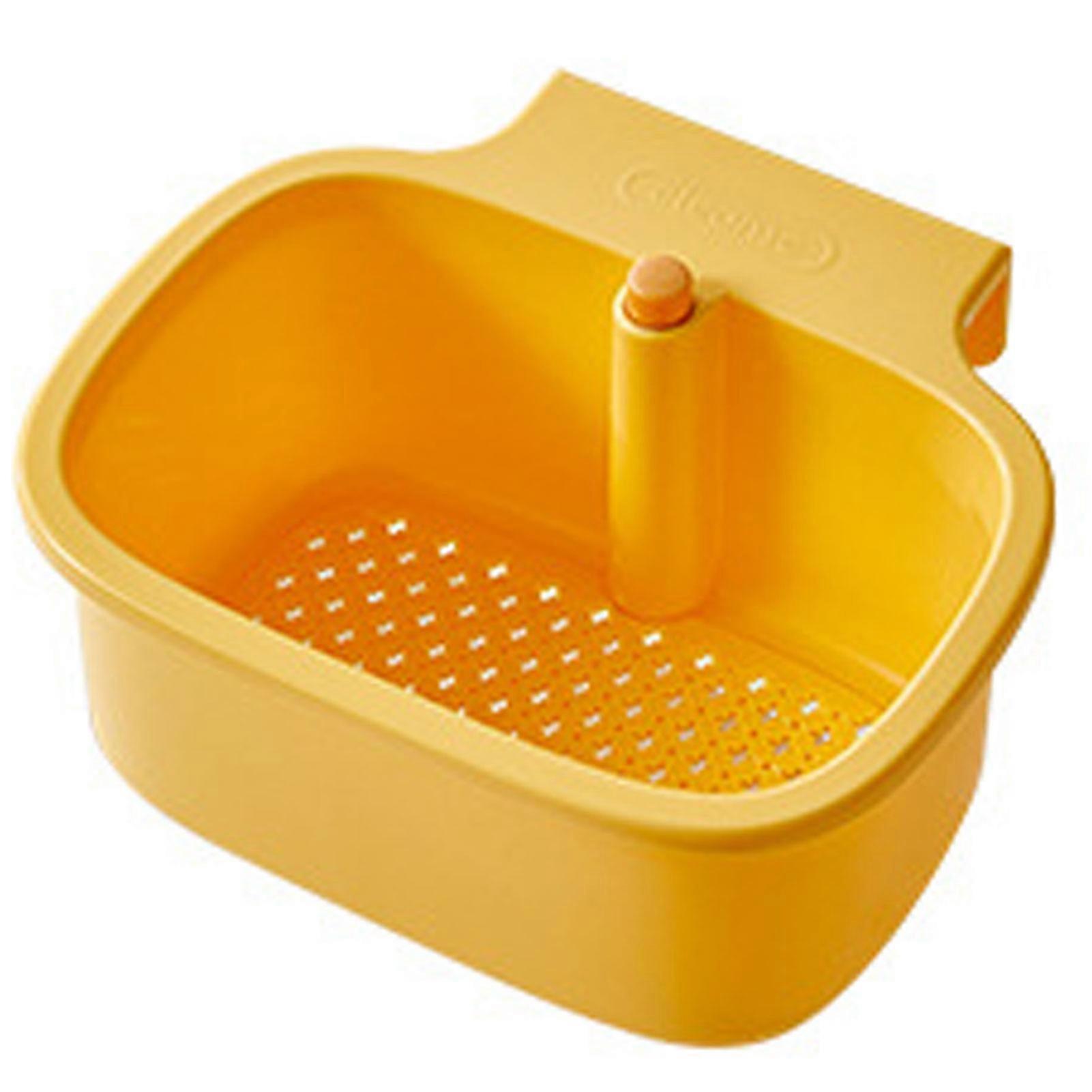 No Drill Sink Corner Filter Basket for Vegetables Space-Saving Multi-Purpose Vegetable Fruit Washing Basket Effortless Post-Dinner Cleanup