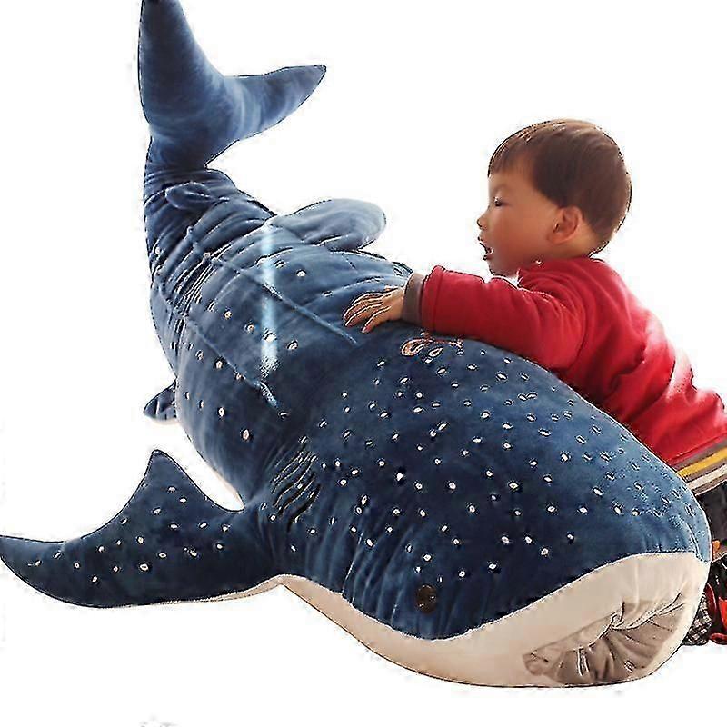 عملاق القرش الأزرق المحشو القطيفة اللعب حوت السمك الكبير لينة محشوة وسادة الدمى