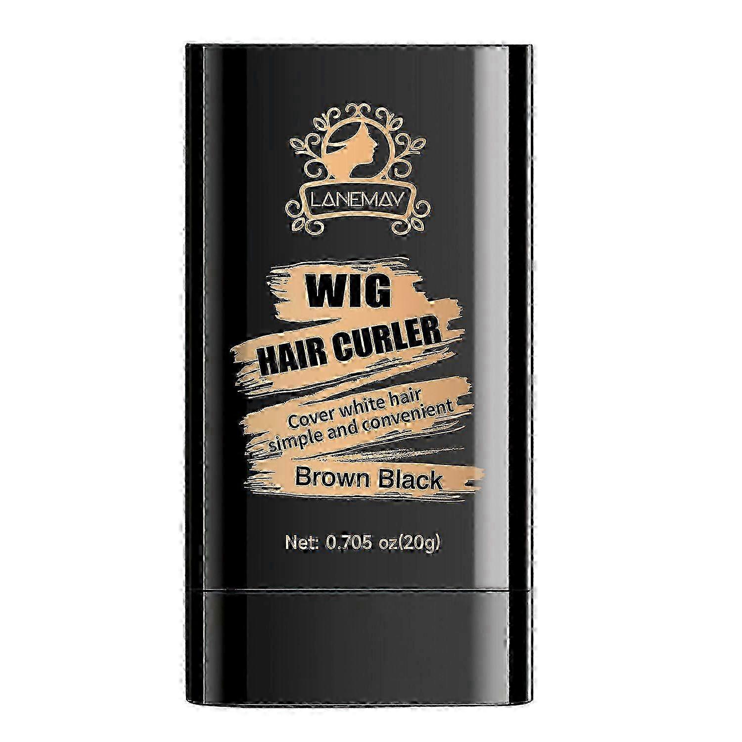 Portable Hair Dye Stick with Comb for Quick Gray Coverage, Long-lasting, Waterproof and Sweat-Proof, Creamy Texture Hair Types