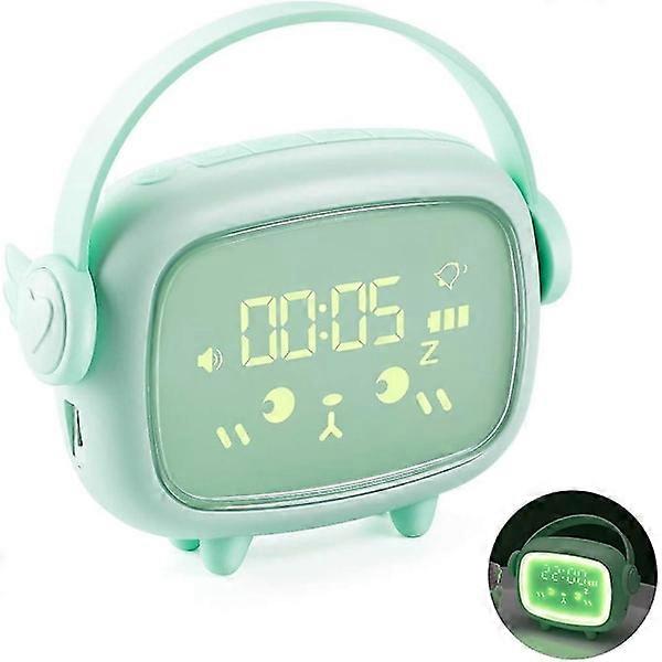 Kids Alarm Clock, Wake Up Light Alarm Clock Led Creative Cute Alarm Clock with Bedside