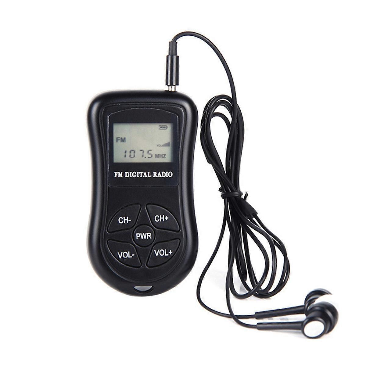 Portable FM Digital Radio Digital Display Stereo FM Receiver for Conference Rehearsal Low Power FM R