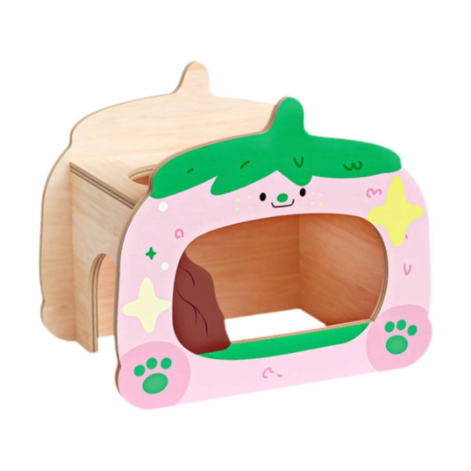 Rat Ladder Design With Wooden Hideout For Reptiles And Hamsters Strawberry House