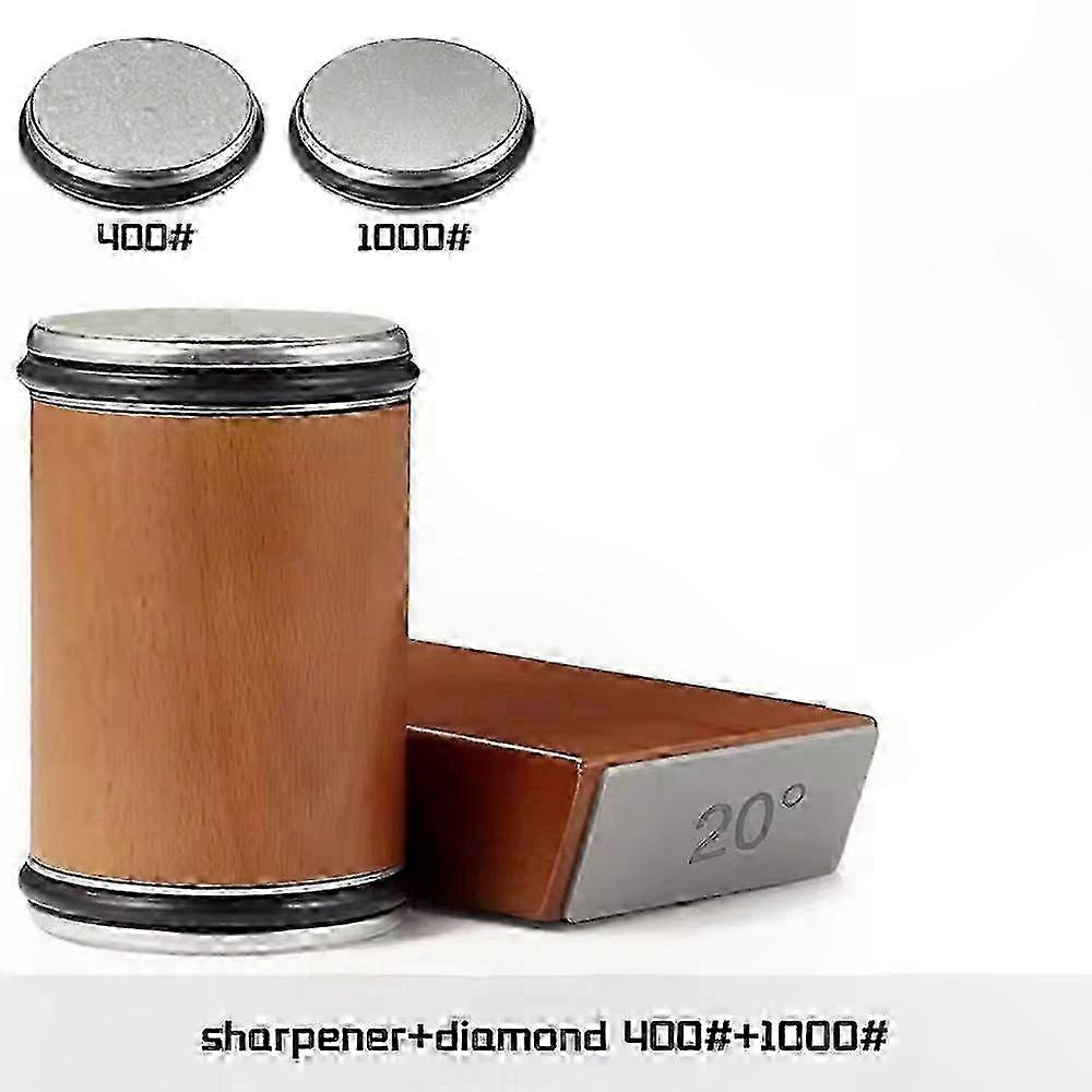 Manual Knife Sharpener with Diamond-Coated Discs for Precision Sharpening