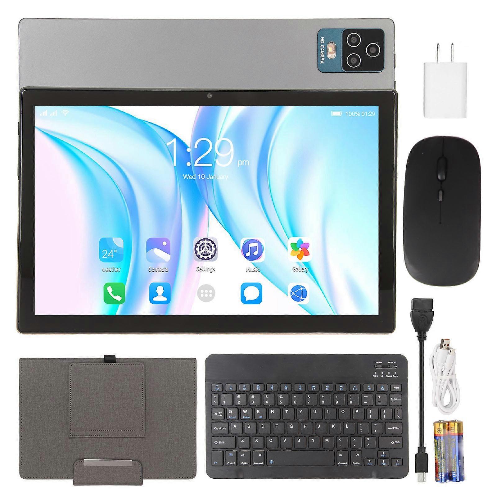 10.1 Inch Android 12 Tablet 8GB RAM 256GB Storage 4G 5G WiFi with Keyboard Mouse