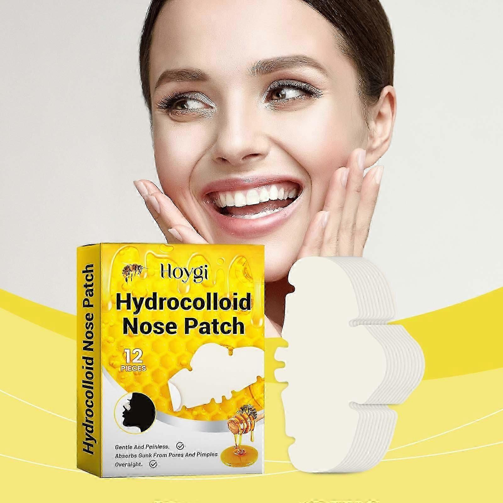 Hydrocolloid Nose Plasters for Nose, Pores, Pimples, Zits, Oil, Blackheads, Acne Removal Strips, Pore Cleansing Nose Stickers