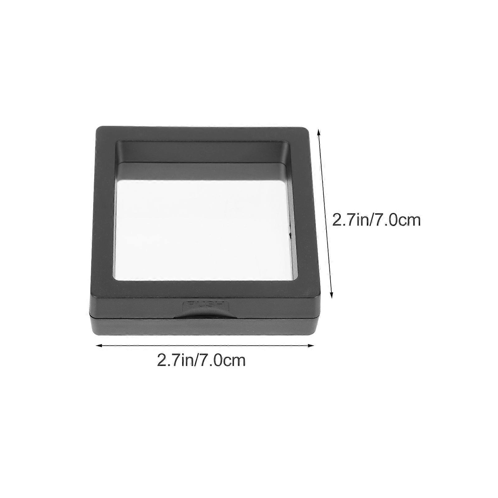 Coin Storage Case 20Pack Black Plastic Organizer For Collectors Simple Appearance For Item Storage