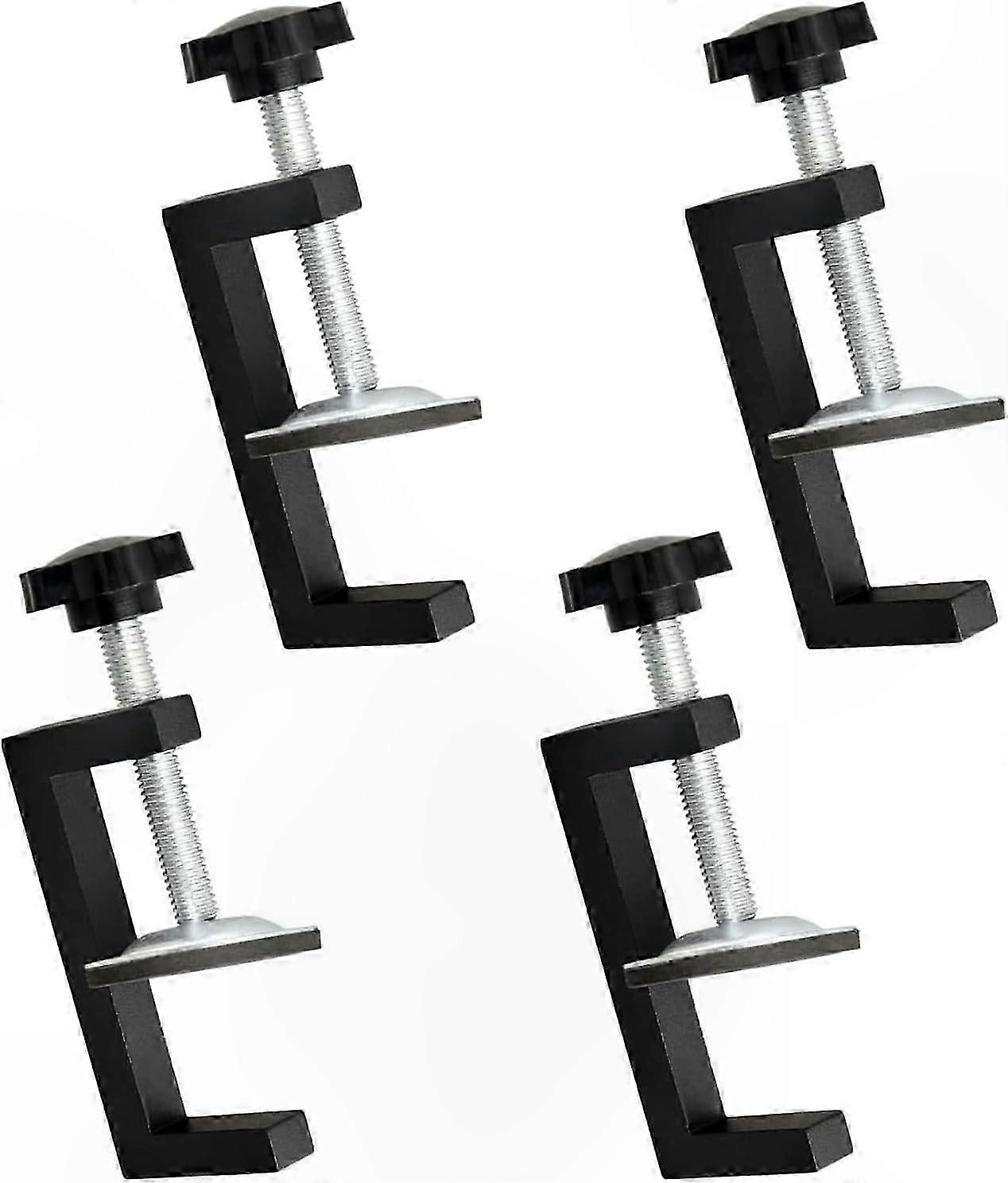 4-Piece Adjustable G-Clamp Set for Woodworking, Furniture, and Table Projects