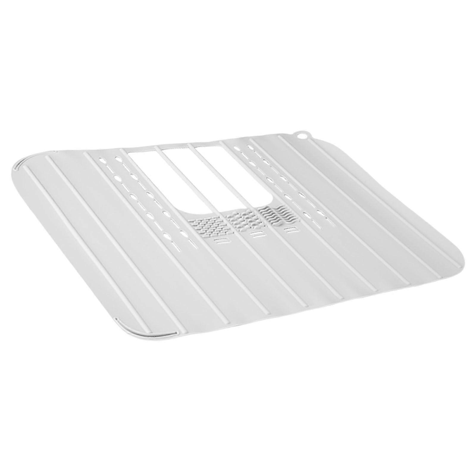 Silicone Makeup Brush Mat Foldable Sink Cover, Space-Saving Sink Organizer For Bathroom Counter Space