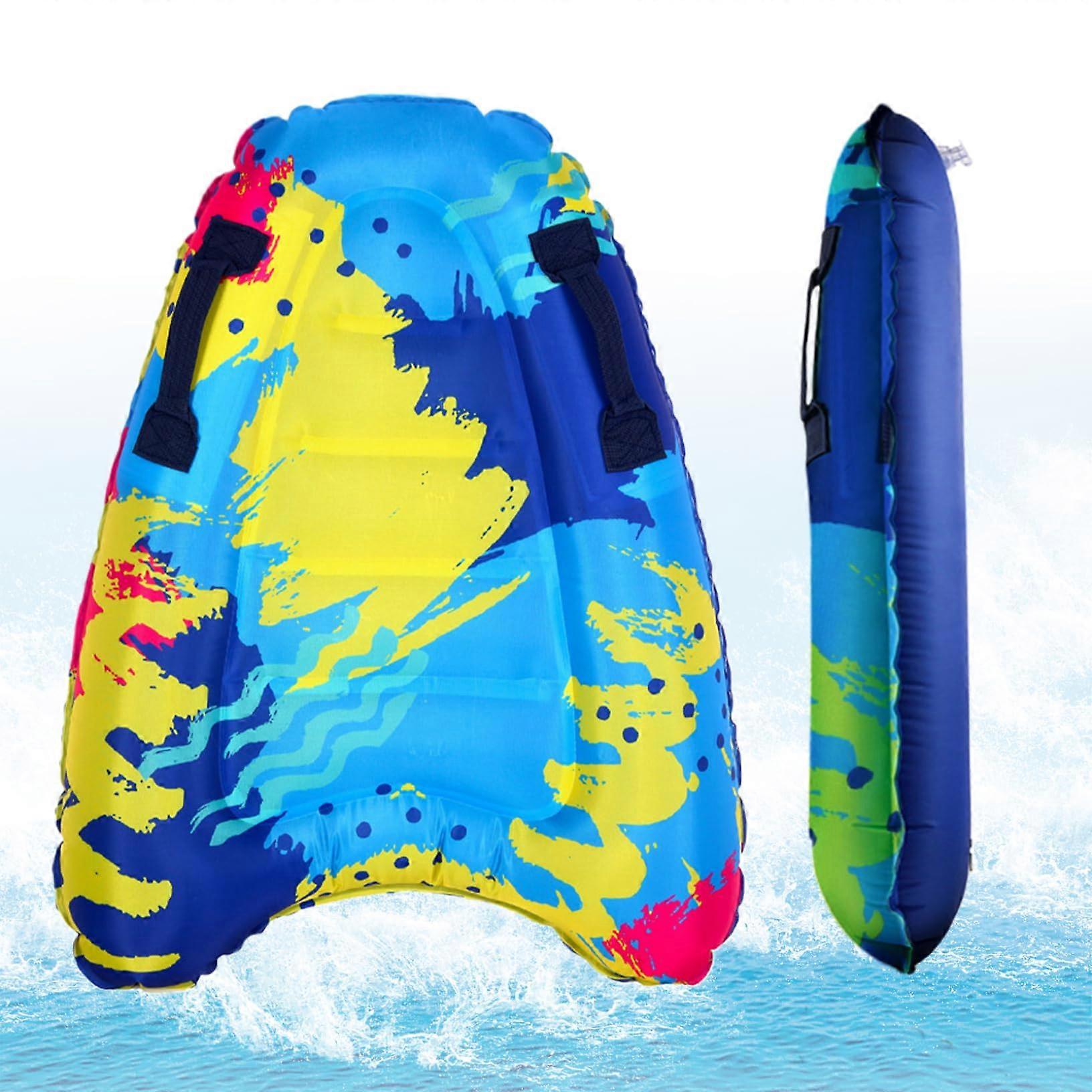 Inflatable Body Boards With Handles Graffiti Foldable Surfboard For Kids And Adults, PVC, 2 Size Options