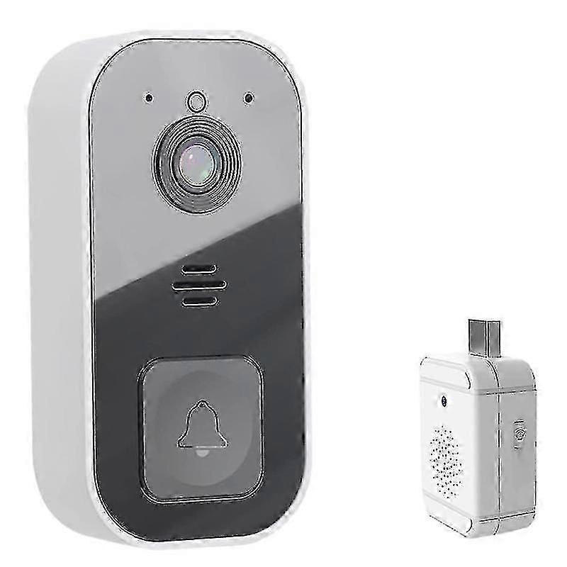Smart Wireless Remote , Home Intercom Hd Night Vision Wi-fi Timbre antirrobo recargable