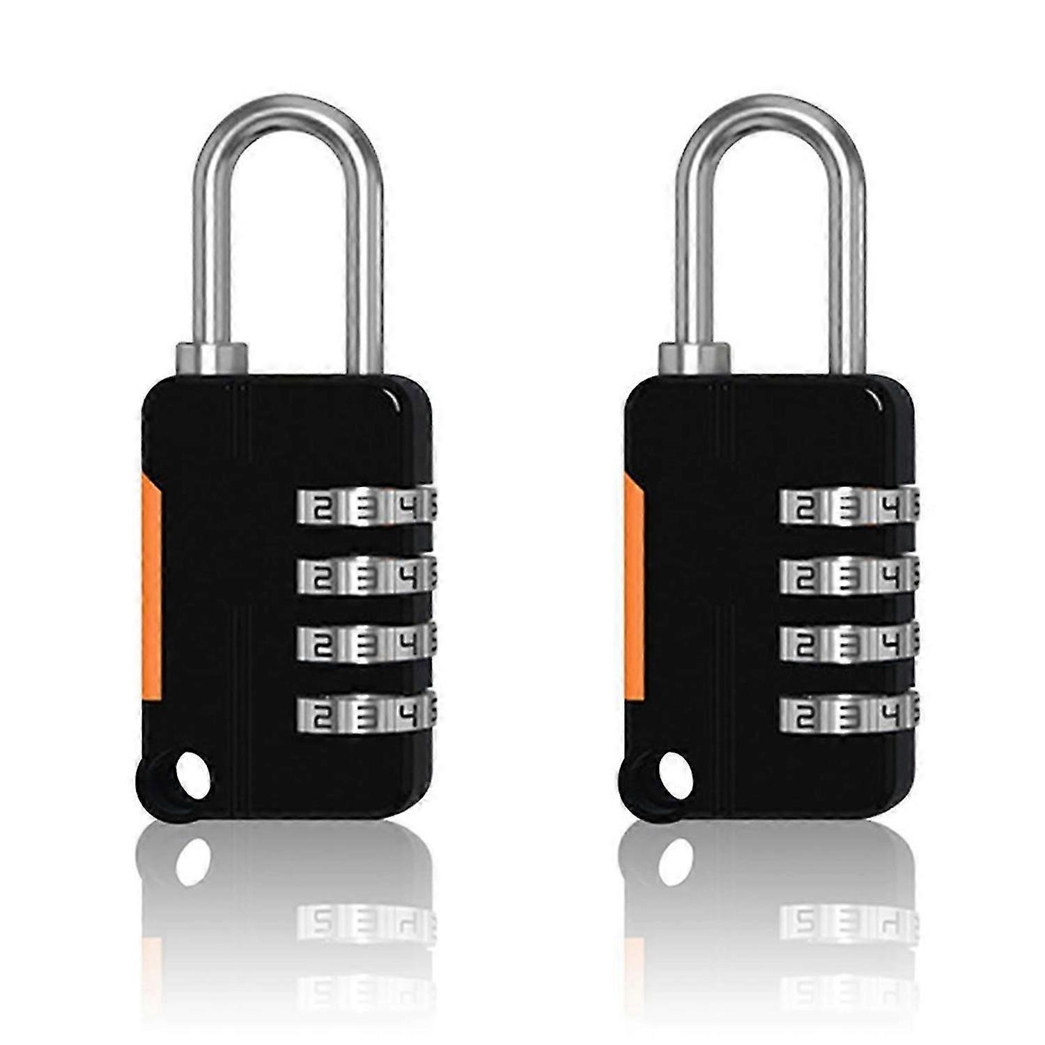 2PCS 4 Digit Number Combination Pad Lock Luggage Security Coded Lock
