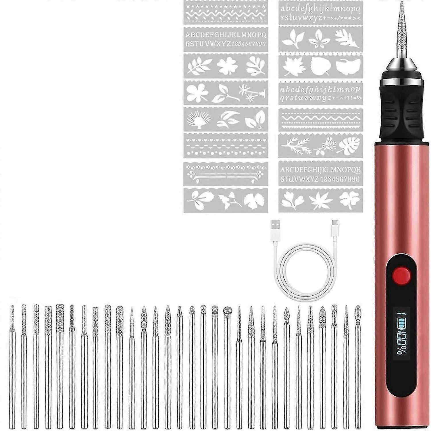 Cordless Engraving Pen with 30 Bit, DIY Engraver Tool Kit