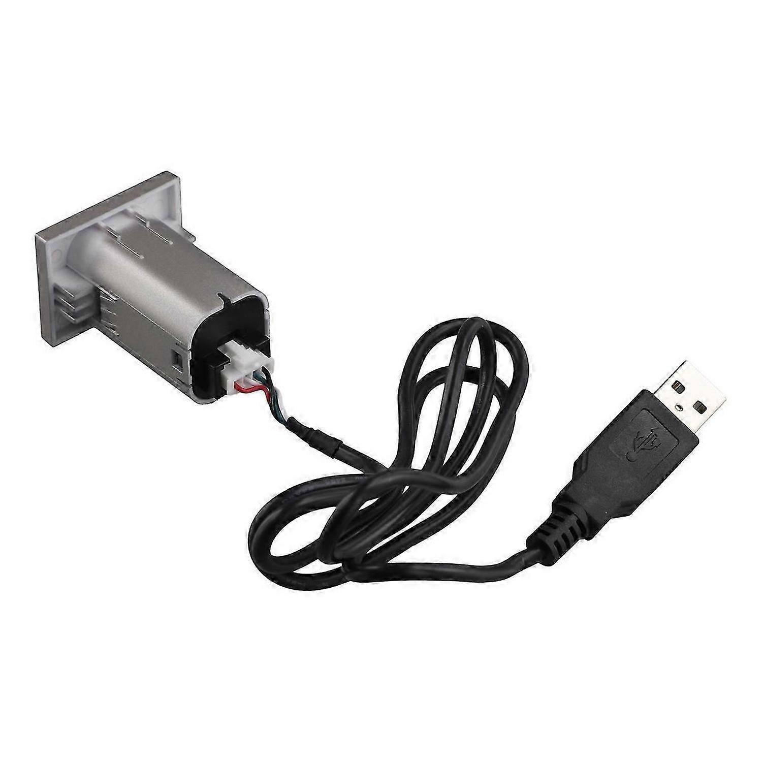 Car USB Input Adapter Audio Radio u-disk flash Socket For