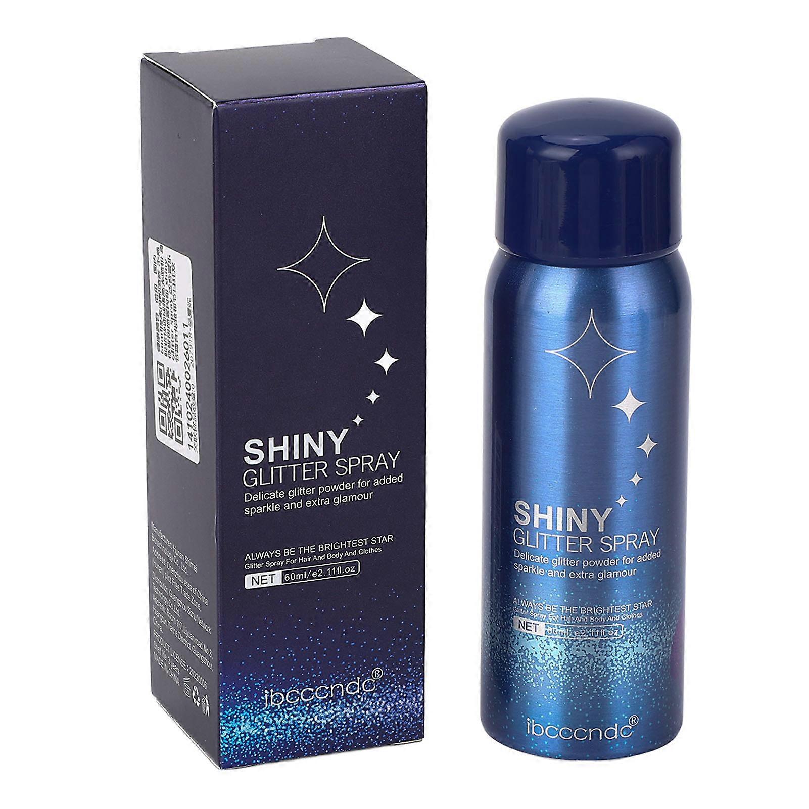 60ml Shiny Glitter Spray, Quick Film, Multifunctional, Sparkling, for Festivals and Parties