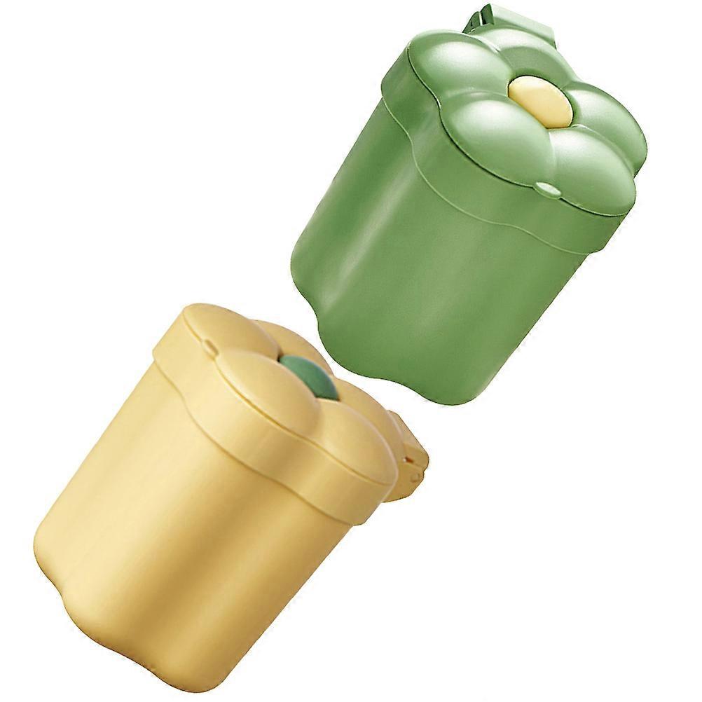 Desktop Garbage Bucket Small Trash Bin for Convenient Use 6Pcs