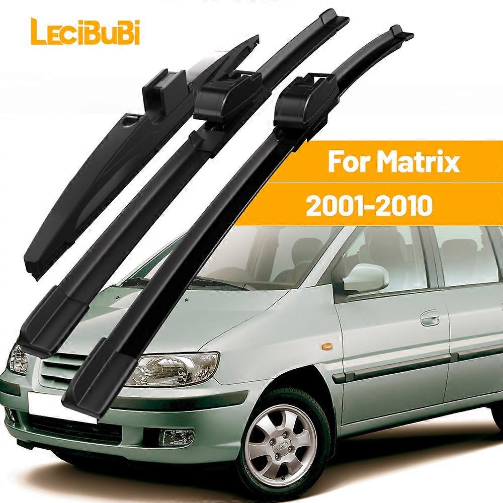 For Hyundai Matrix 2001-2010 1set Front & Rear Windshield Wiper Blades Windscreen Wipers 2002 2003 2004 2005 2006 2007 2008