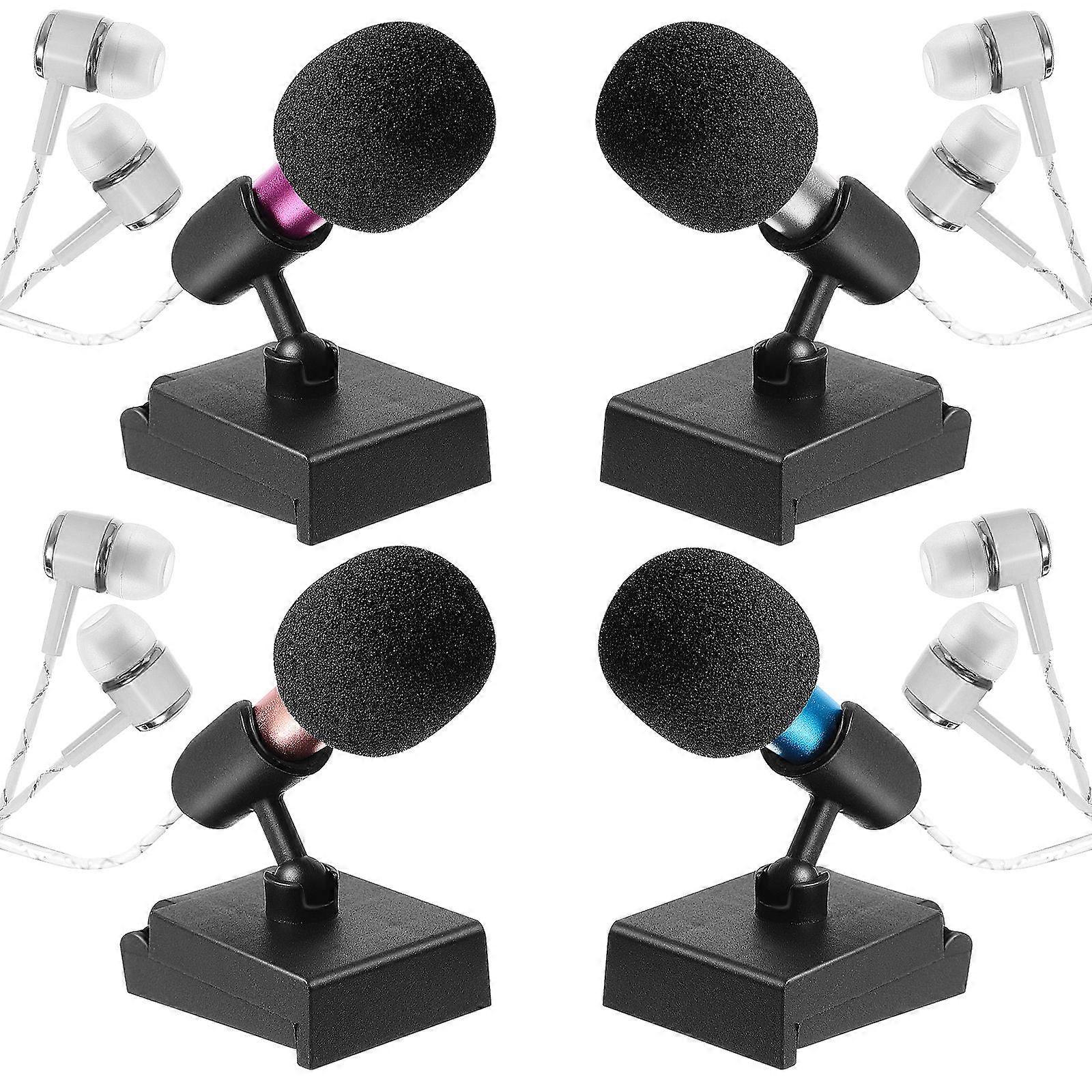 Singing Microphone Mini Mic with Sponge Covers and Stands 20Sets