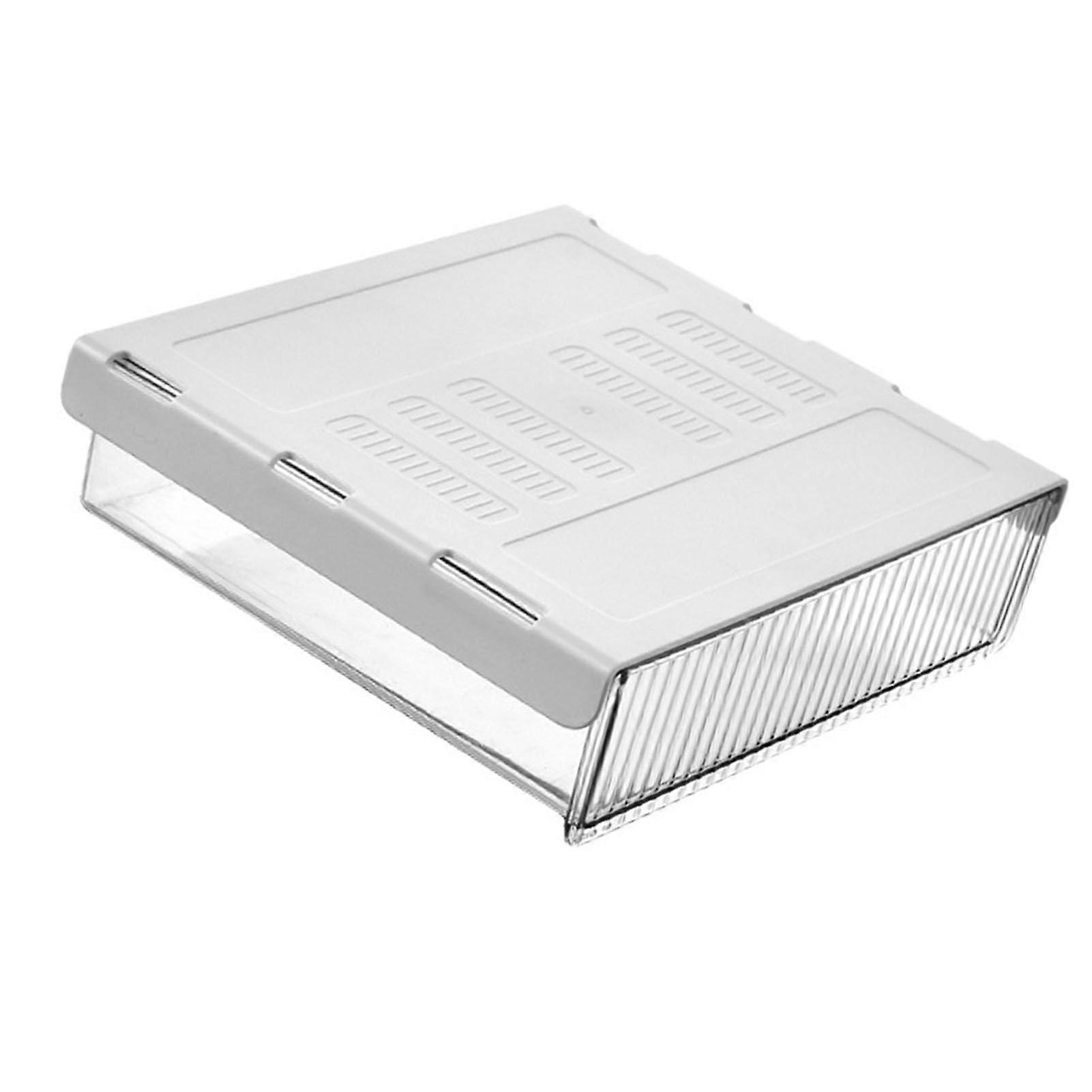 Transparent Under Table Invisible Organizer Under Desk Mounted Sliding Pull Out Drawer Under Desk Invisible Drawer Large 21x6x24cm