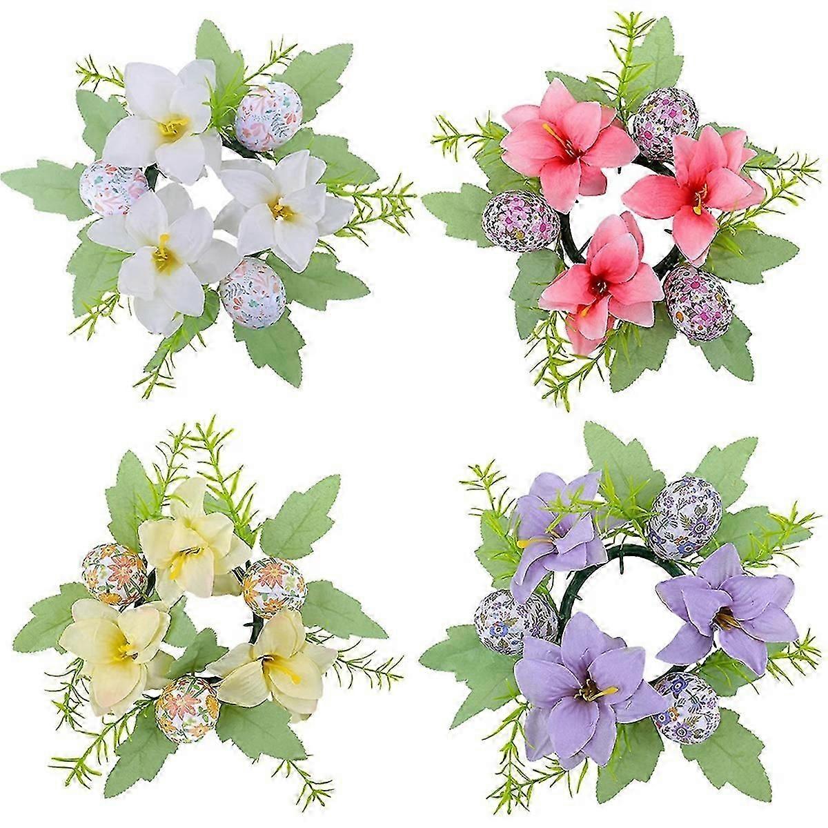 Easter Egg Wreath Table Centerpiece Decorative Easter Flower Decorations Exquisite Spring Wreath Dec