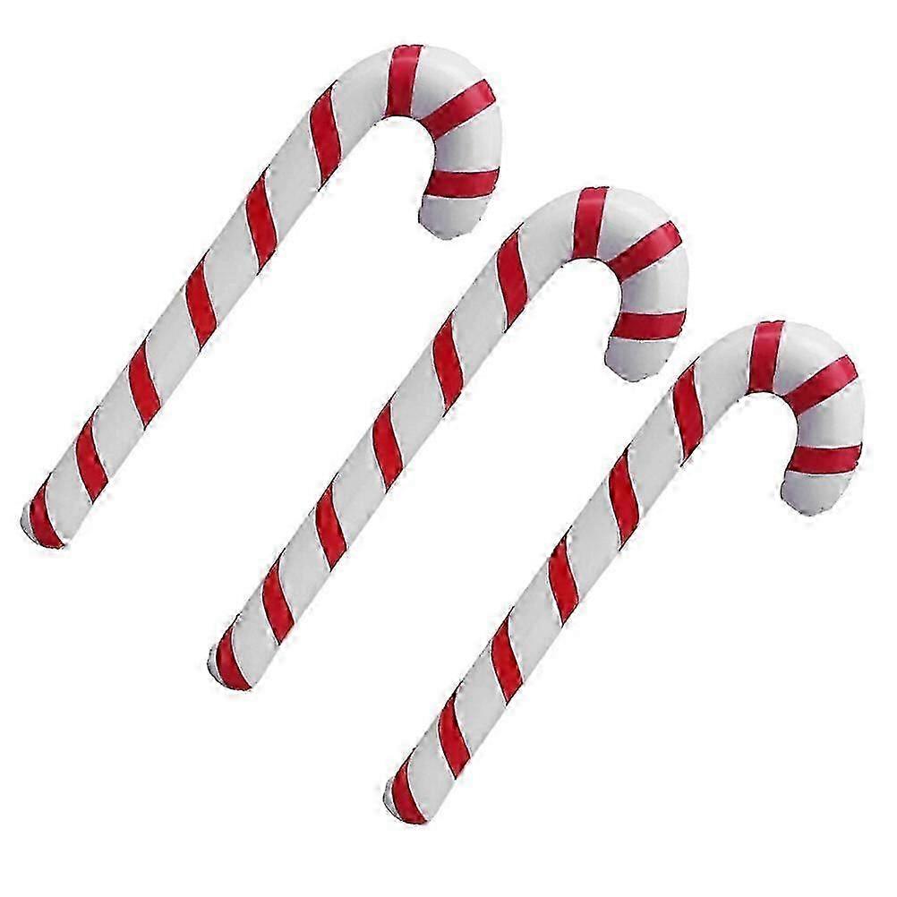 3-Piece Nativity Ornaments Set, Christmas Crutches, Candy Cane Balloon Inflatables Decorations