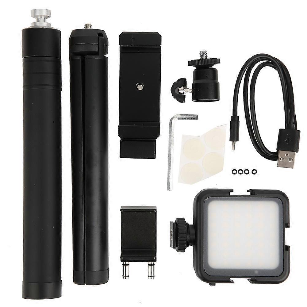 Desktop Tripod Selfie Stick Aluminum Alloy Mobile Phone Bracket 6000K LED Light for FIMI Handheld Ballhead Camera Accessory Kit