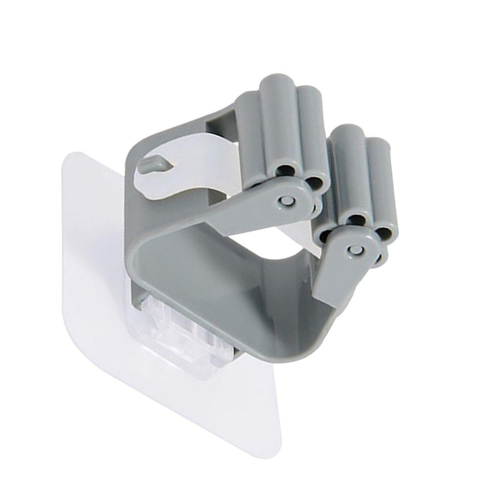 3pcs Wall Mounted Mop Organizer Holder Punch-free Non-marking