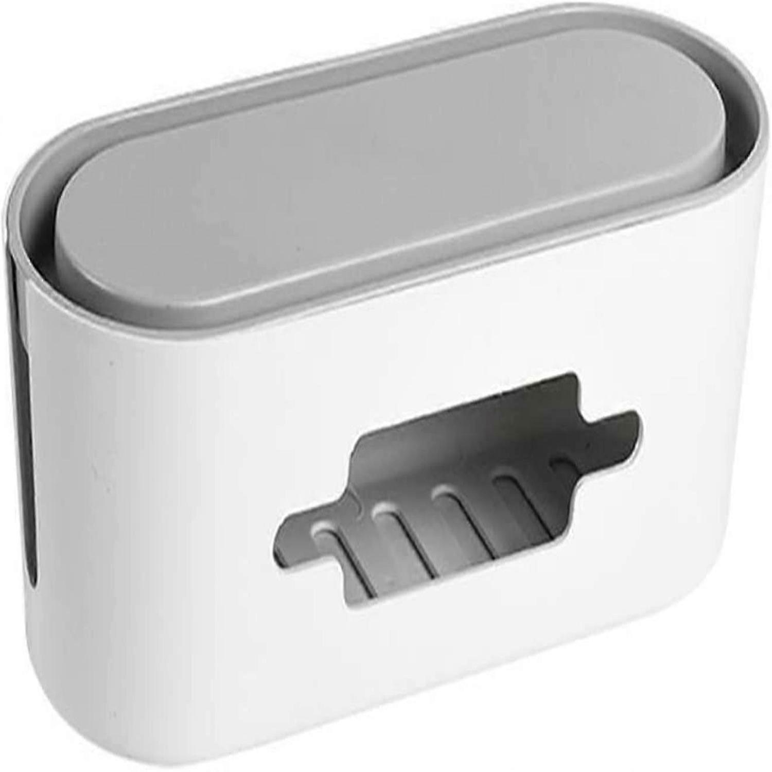 Cable Box Cable Management Box with Lid, White Cable Organiser Box for Hiding Cables