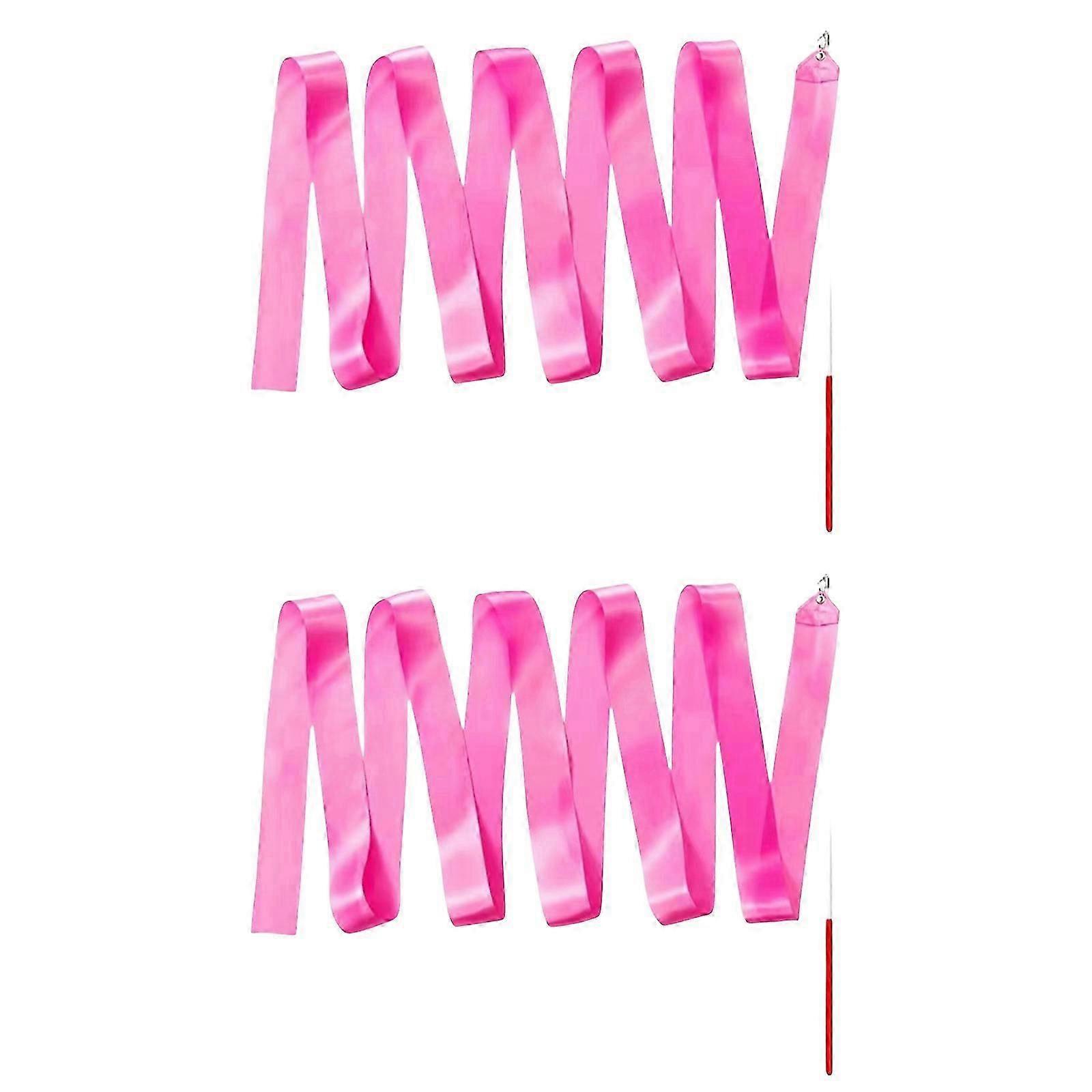 Gymnastics Ribbons Set for Kids Artistic Dancing and Rhythmic Gymnastics Colorful Dancing Ribbon Streamers Ribbons Stick