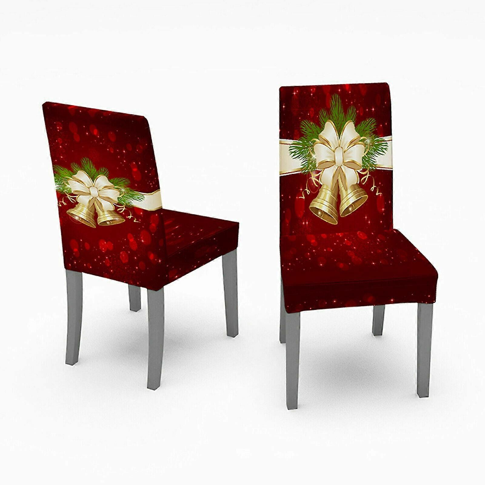 ZOELNIC Christmas Tablecloth & Chair Covers, Stretch Table Cover for Home/Kitchen/Dining Room/Party Decor (Compatible with Most Tables)