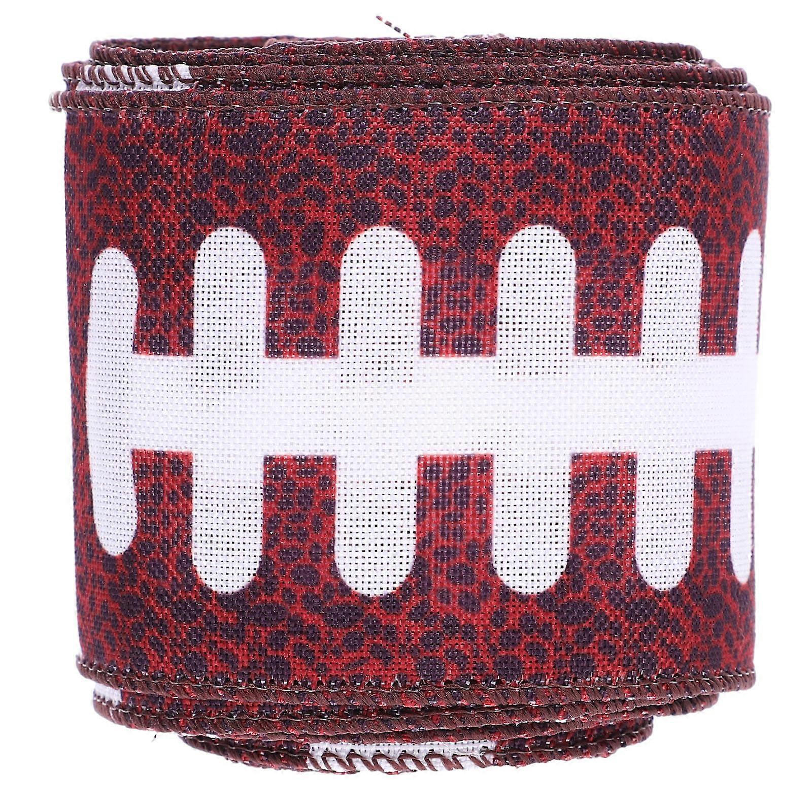 Olive Wired Edge Ribbon Roll for DIY Sports Gift Wrapping 1 Roll