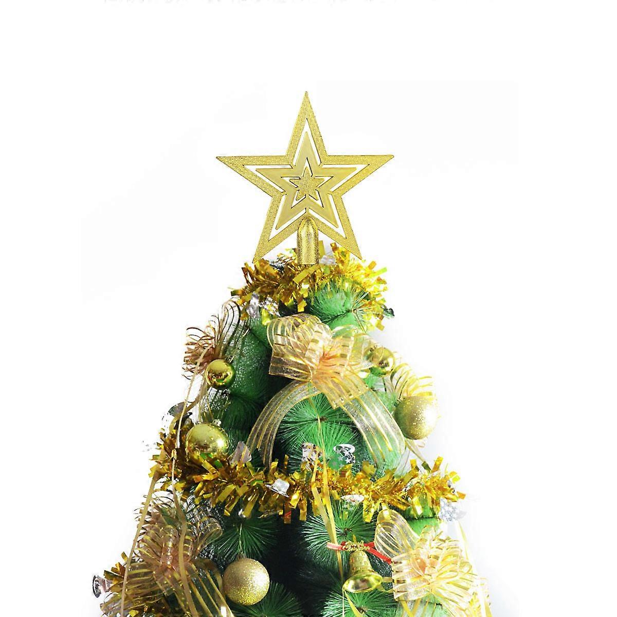 Christmas Tree Star Topper for Christmas Tree Decoration Gold Color 1 Piece
