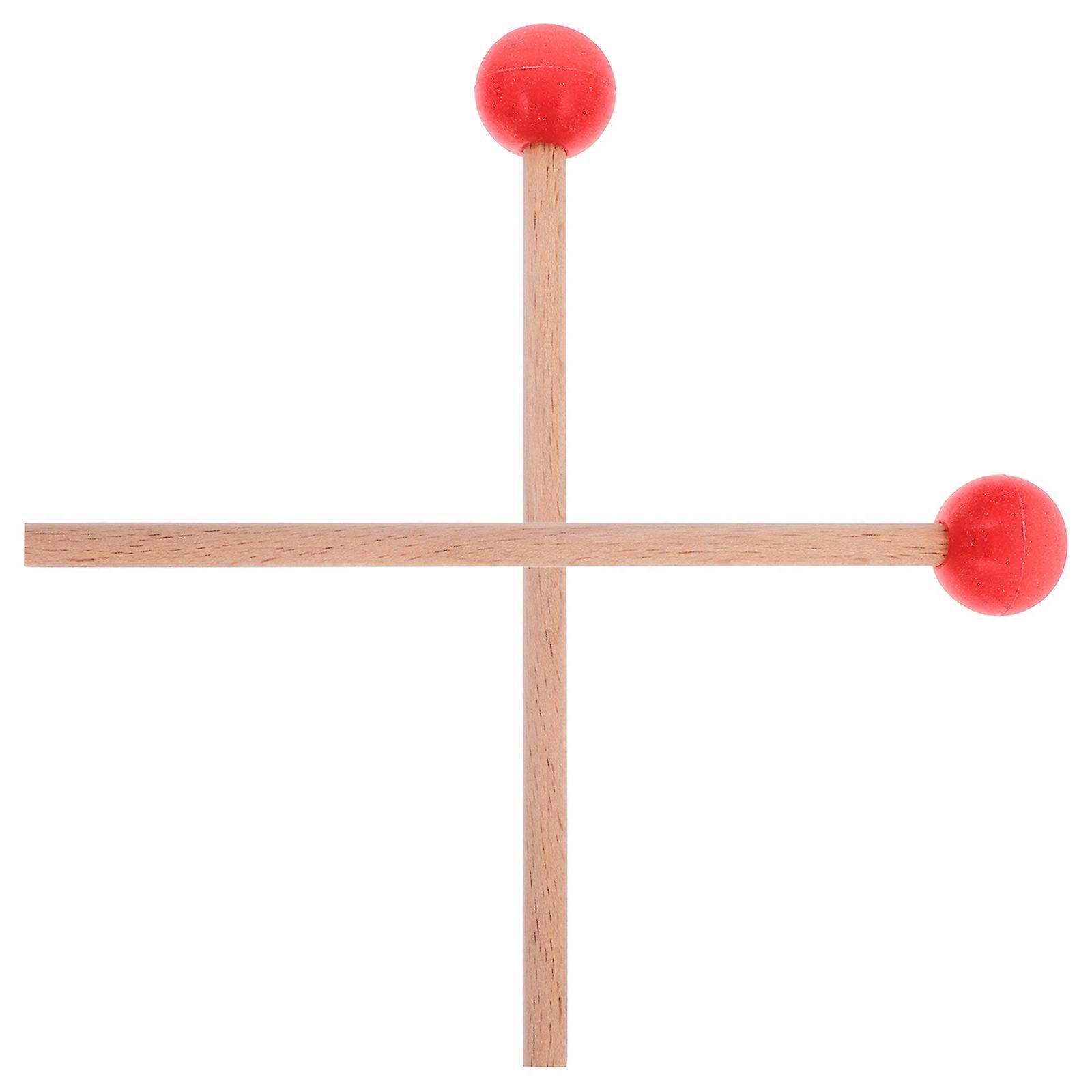 Drum Mallets Tongue Drum for Musical Percussion Instrument 4Pairs Red