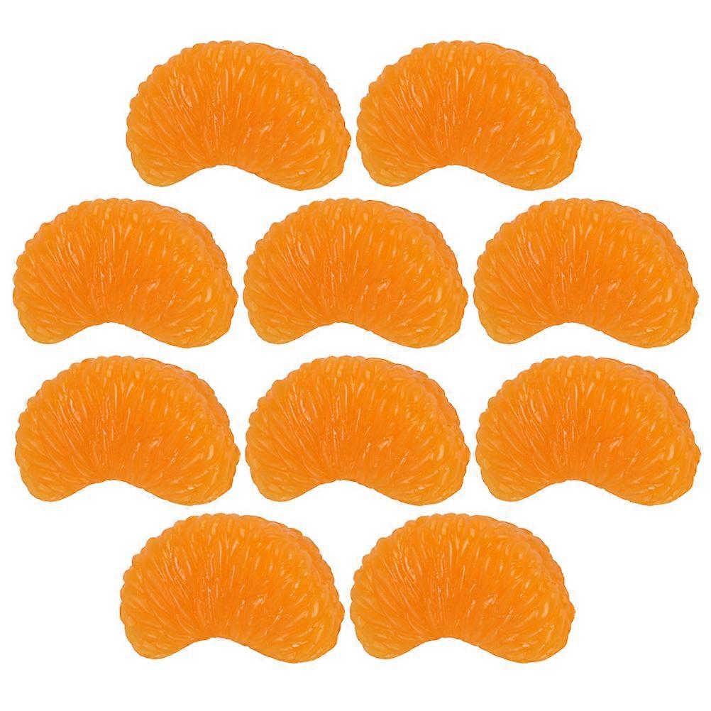 Fake Oranges Artificial Oranges Slices for Photography 40Pcs