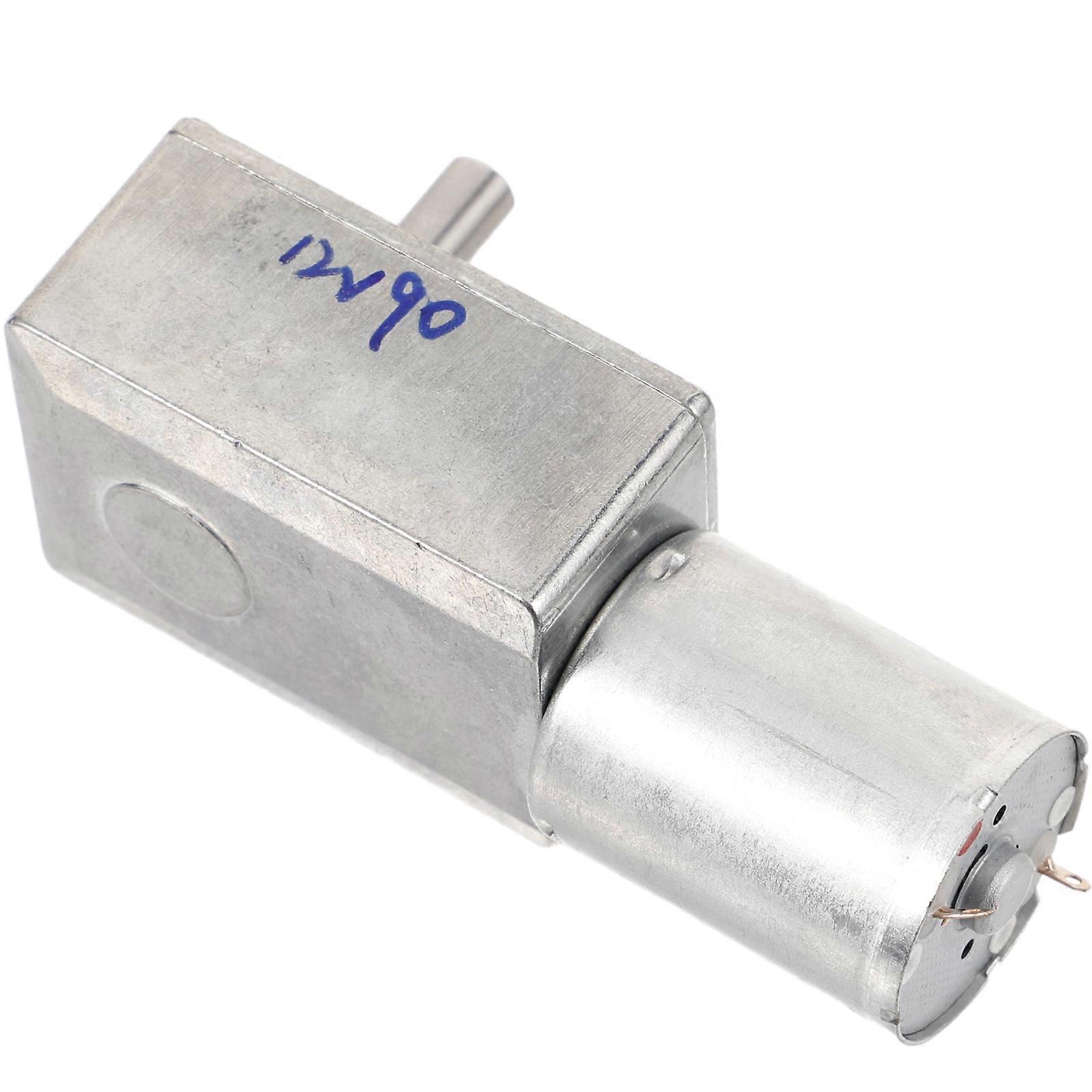 Electrical Worm Gear Motor for Industrial Applications Silver Zinc Alloy Motor with Self-Locking Function 1Set