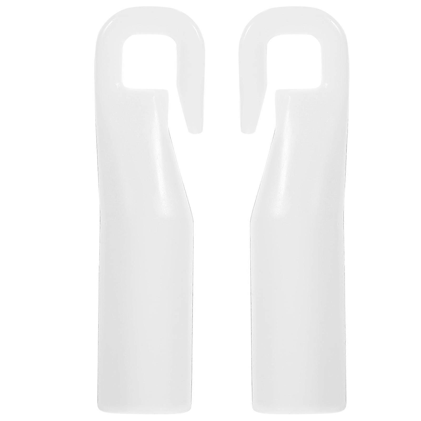 Pom Curtain Rod Hook Blind Wand Hooks for Replacement 4Pcs White