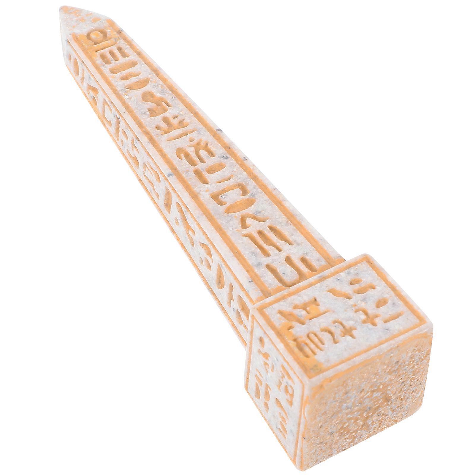 Ancient Egyptian Obelisk Statue Architecture Perfect For Educational Settings Features Square Base 4Pcs