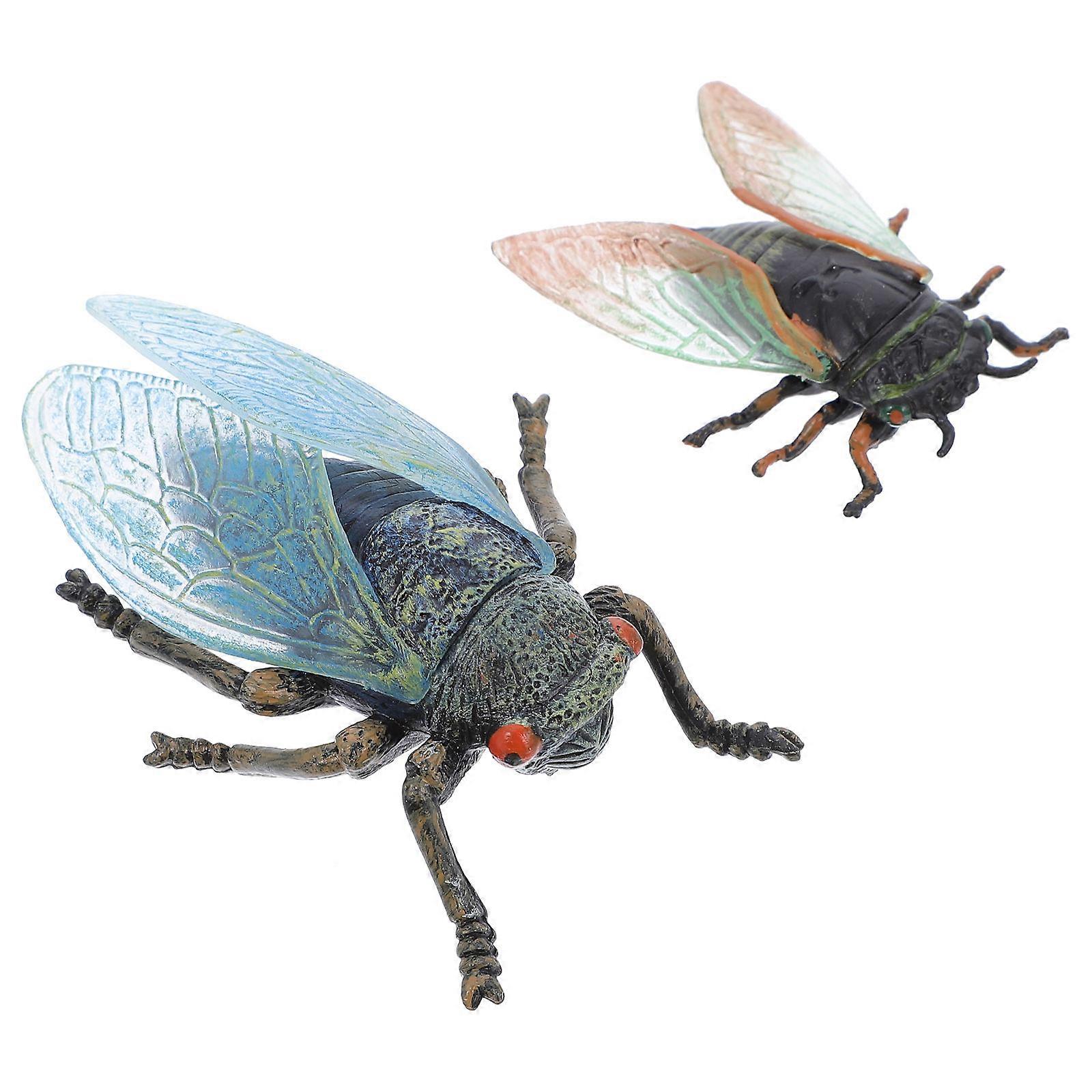 Cicada Decor Mini Cicada Model for Decor 4Pcs Insect Simulation