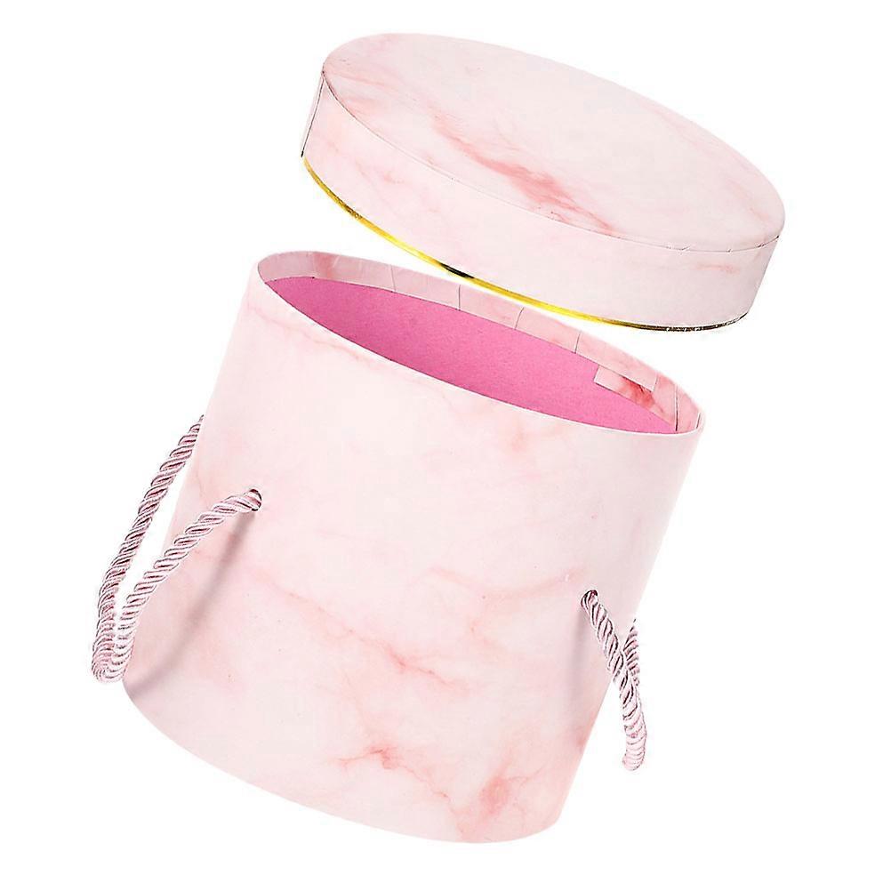 3Pcs Round Paperboard Flower Buckets for Storage