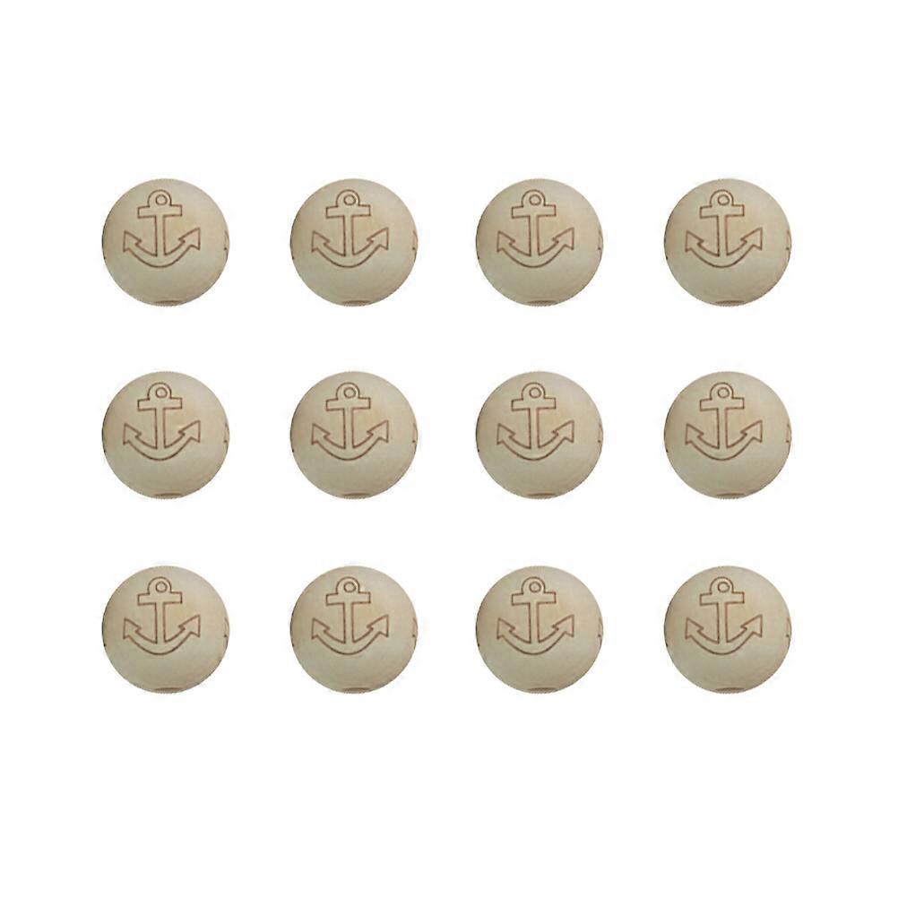 Smiling Face Doll Head Wooden Beads 60 Pcs Craft Decoration Ideal For DIY Enthusiasts 2x2cm Size Suitable For Gift Giving