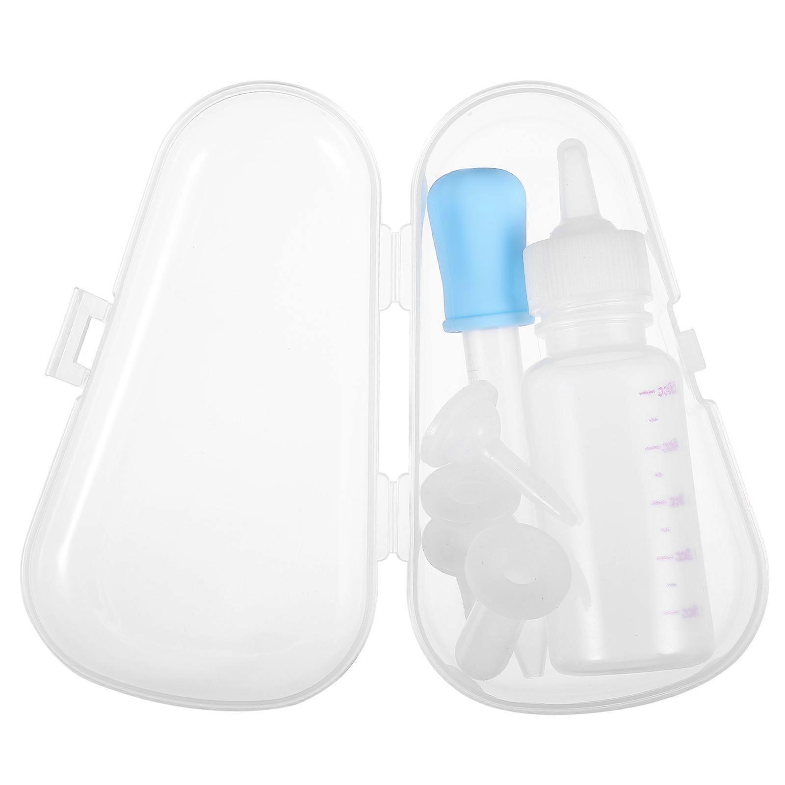 Pet Feeding Bottle and Dropper for 2Sets Safe Puppy Cat Use