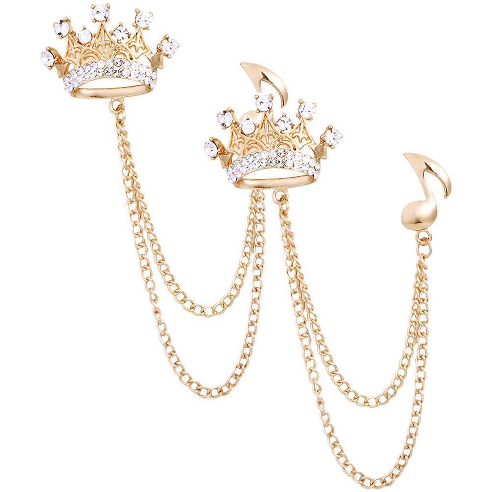 Chain Brooch for Decoration with Musical Note 6Pcs Pin