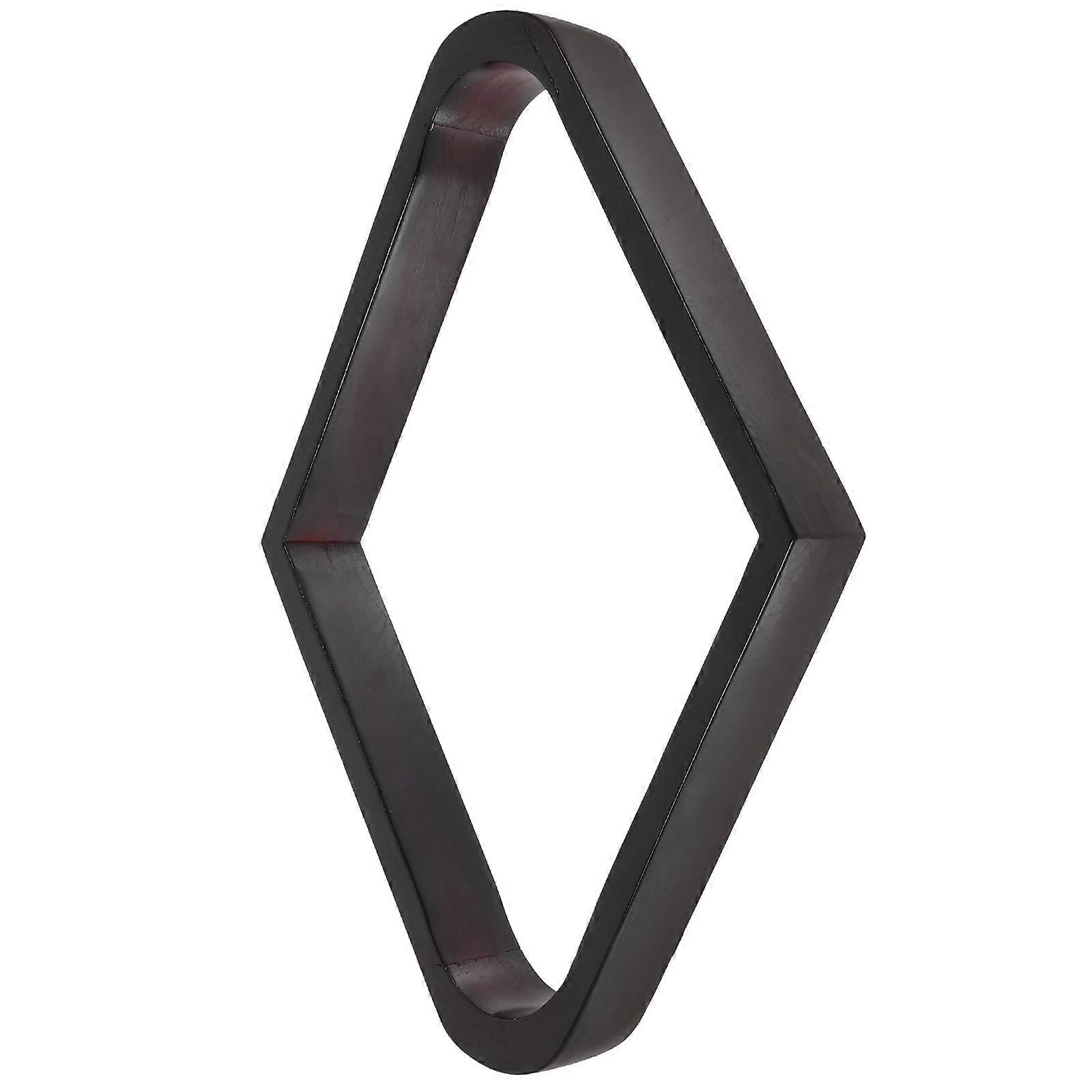 5Pcs Black Wood Billiard Rack for Pool with Rhomb Ball Frames
