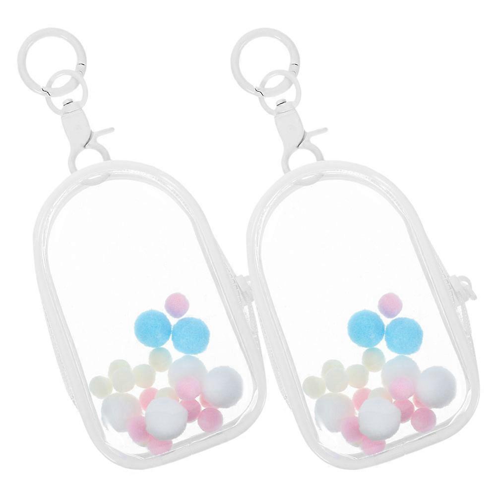 Clear Figure Display Bag Portable for Doll Storage 4Pcs PVC Carrying Case